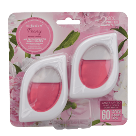 2 Pack, Air Freshener For Home, Fresh Scent, Odor Eliminator For Small Area Closets Bathroom Pets Strong Odor, 0.25fl.oz/pack, Each Up To 30 Days (Deodorizer: Peony)