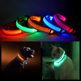 LED PET Safety Halo Style Collar (Color: HOT PINK, size: X-LARGE)